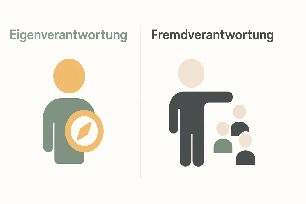 Der Unterschied zwischen Eigenverantwortung und Fremdverantwortung