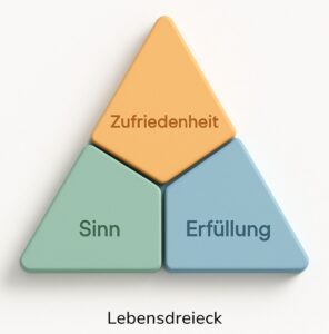 Lebensdreieck - Sinn, Erfüllung und Zufriedenheit